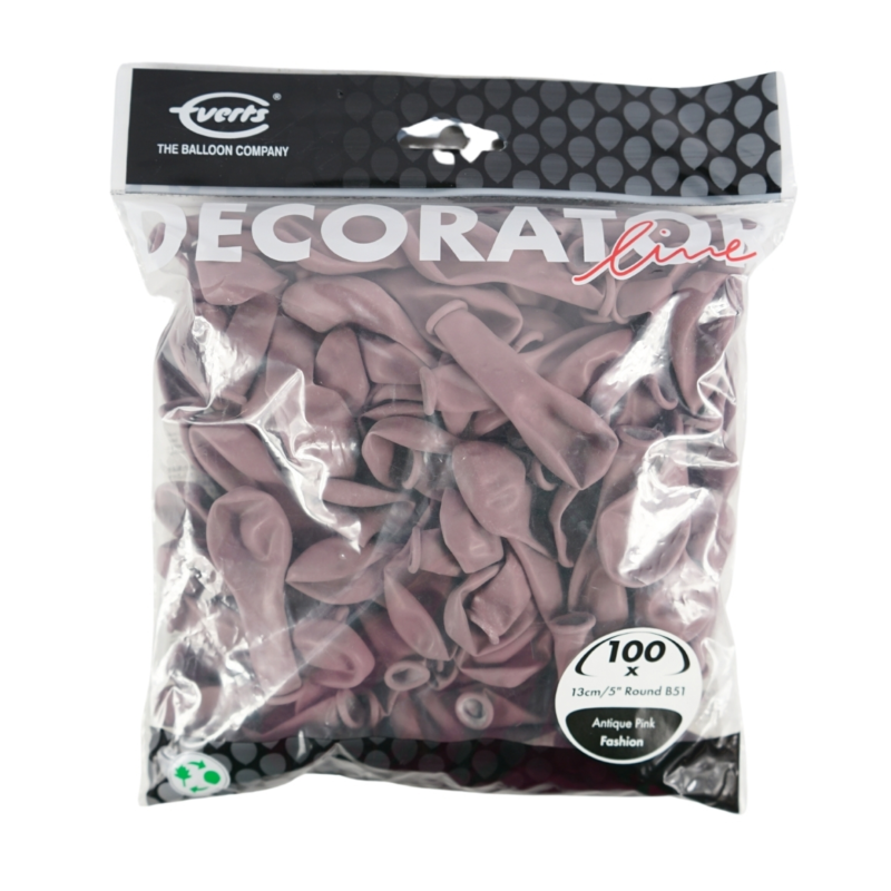 Everts ballonnen Decor Fashion antique pink 13 cm 100 stuks