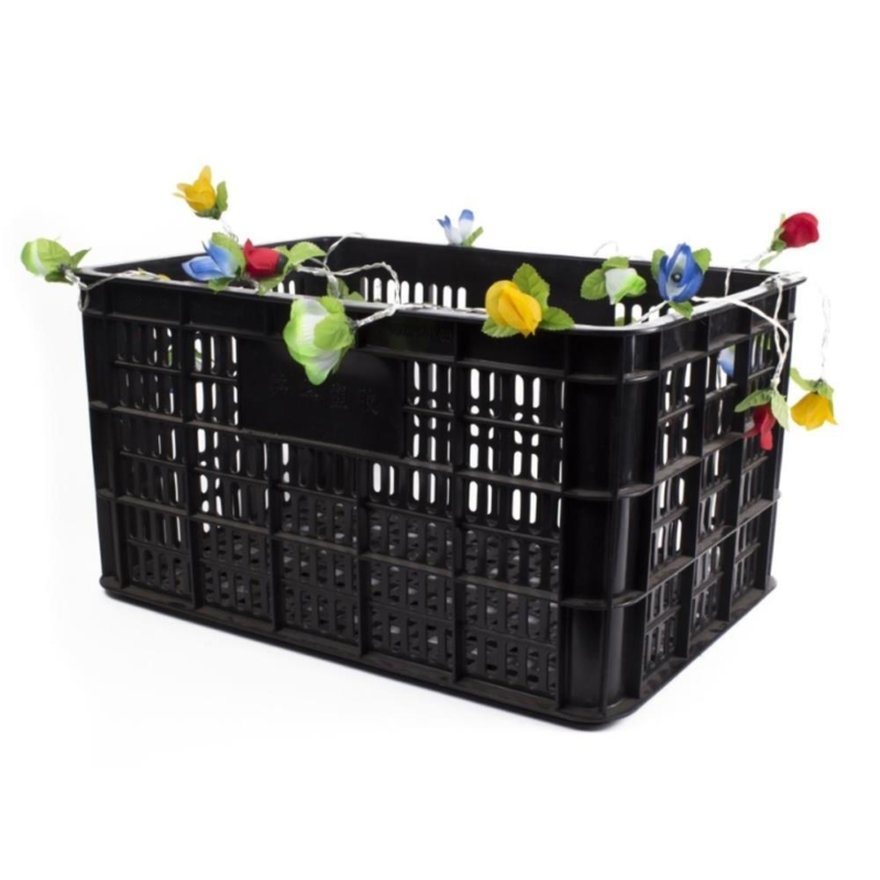 Fiets bloemenslinger met verlichting op batterij 225 cm