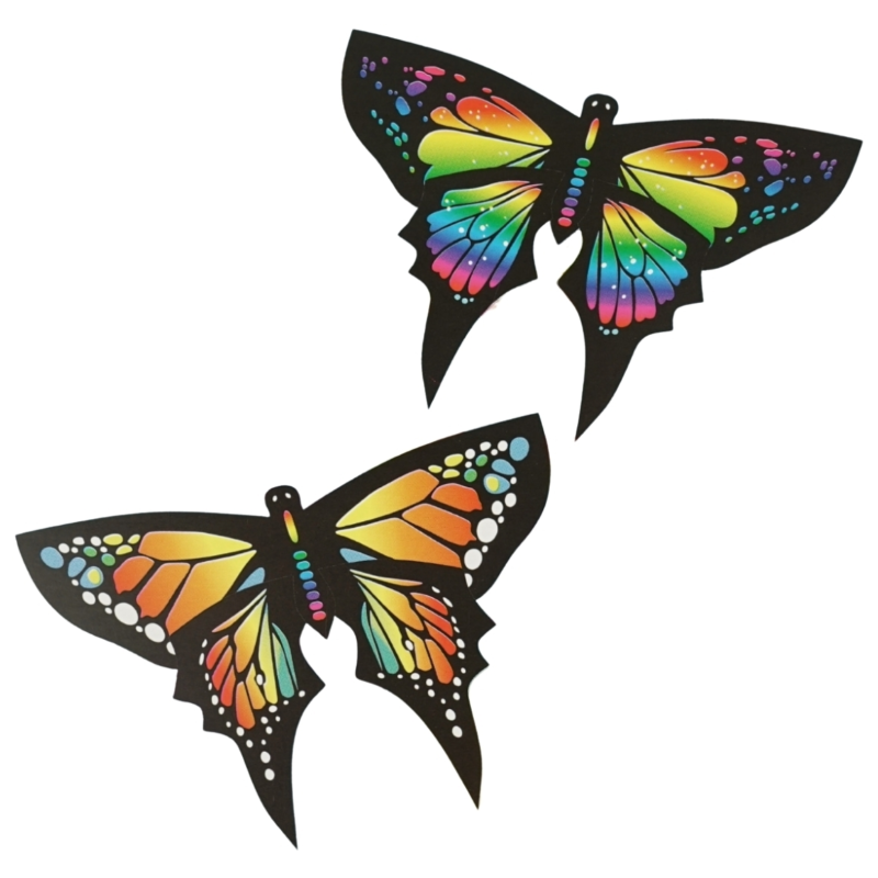 Conquerair vlieger vlinder 95 cm 2 assorti