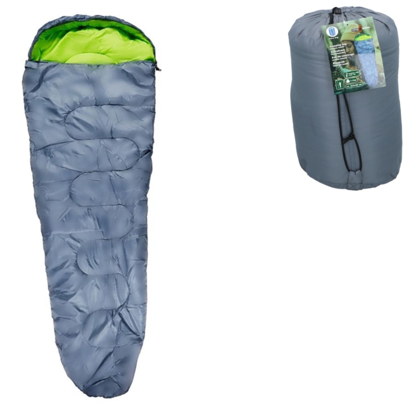 Camp Active slaapzak grijs 210 cm