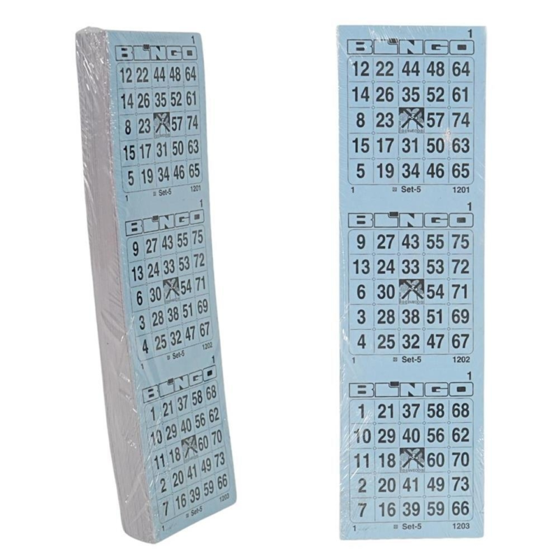 60088 Bingokarten 1-75 perforiert 3 dick einzeln