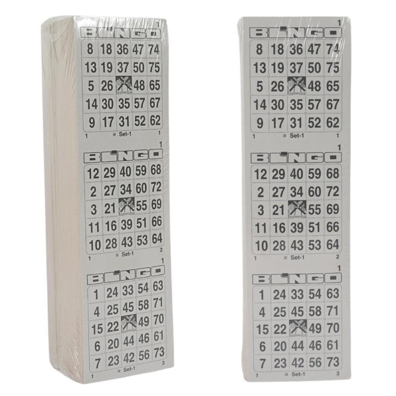 400032 Bingokarte 1-75 perforiert 8 dick einzeln
