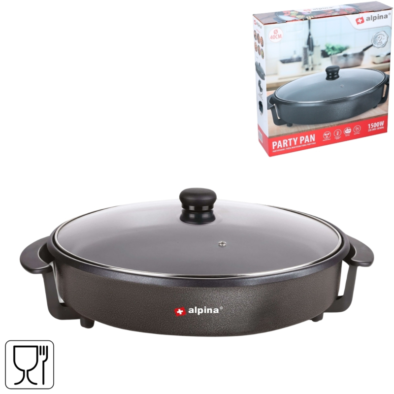 Alpina Party pan 40 cm 1500W
