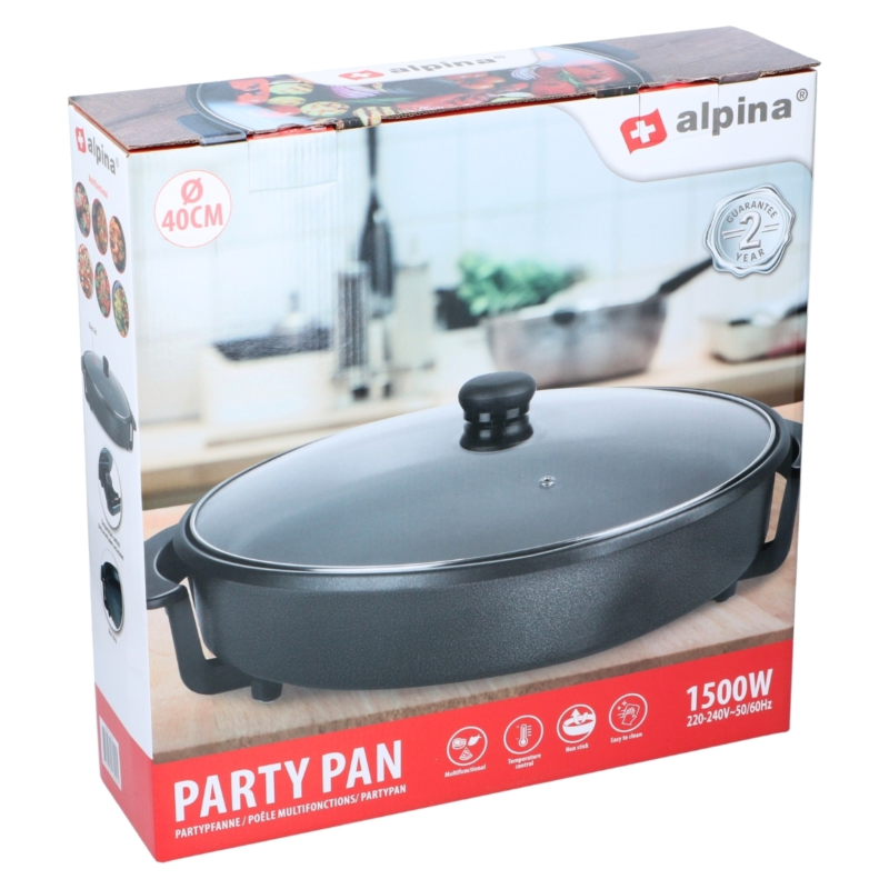 Alpina Party pan 40 cm 1500W