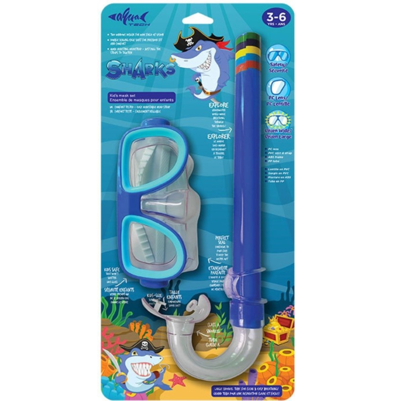 Aqua Tech snorkelset Sharks
