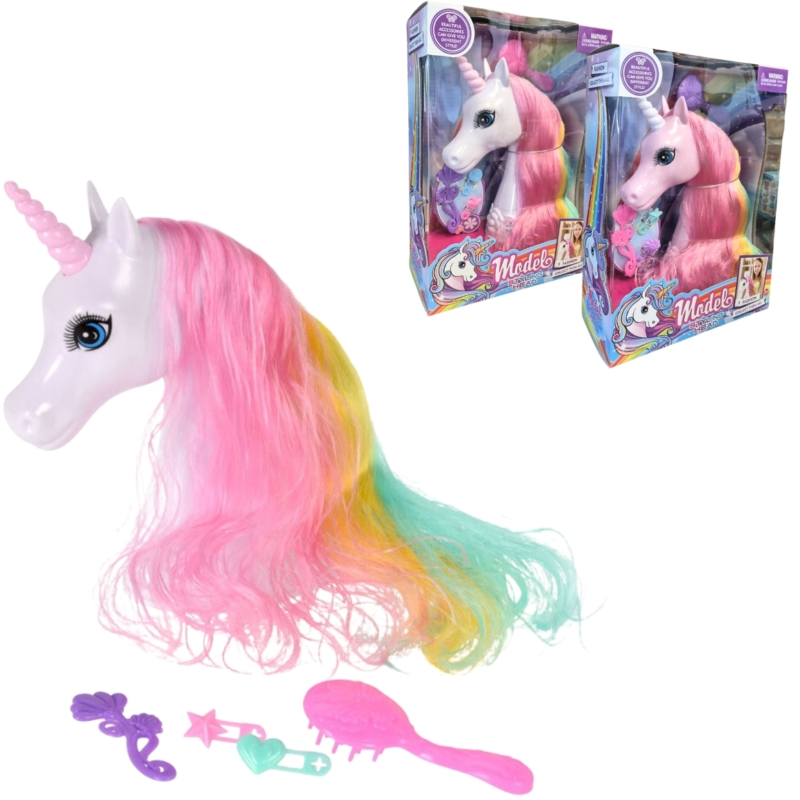 Unicorn kapkop met accessoires 5-delig