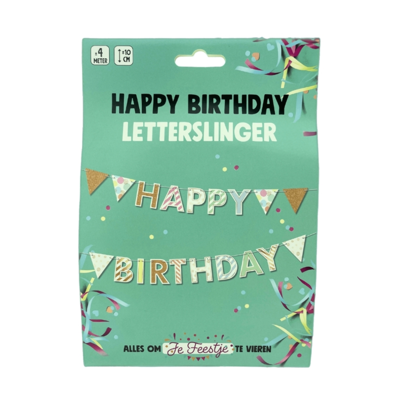 D.P. Factory letterslinger Happy Birthday 4 meter