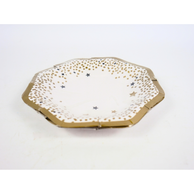 Wegwerp bordjes Wishes papier 8 stuks