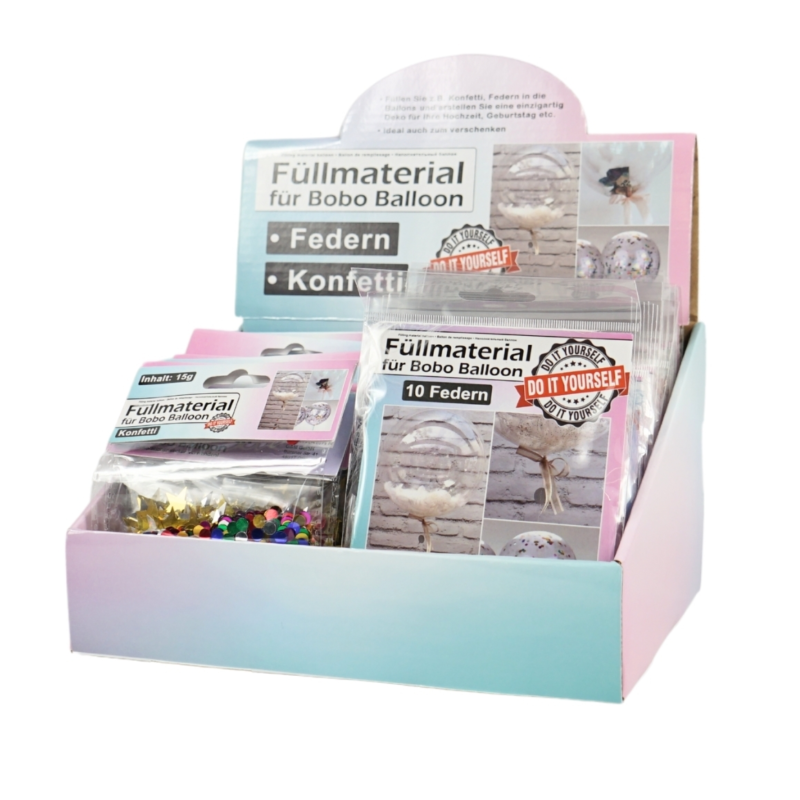 Bobo ballon vulmateriaal 6 assorti