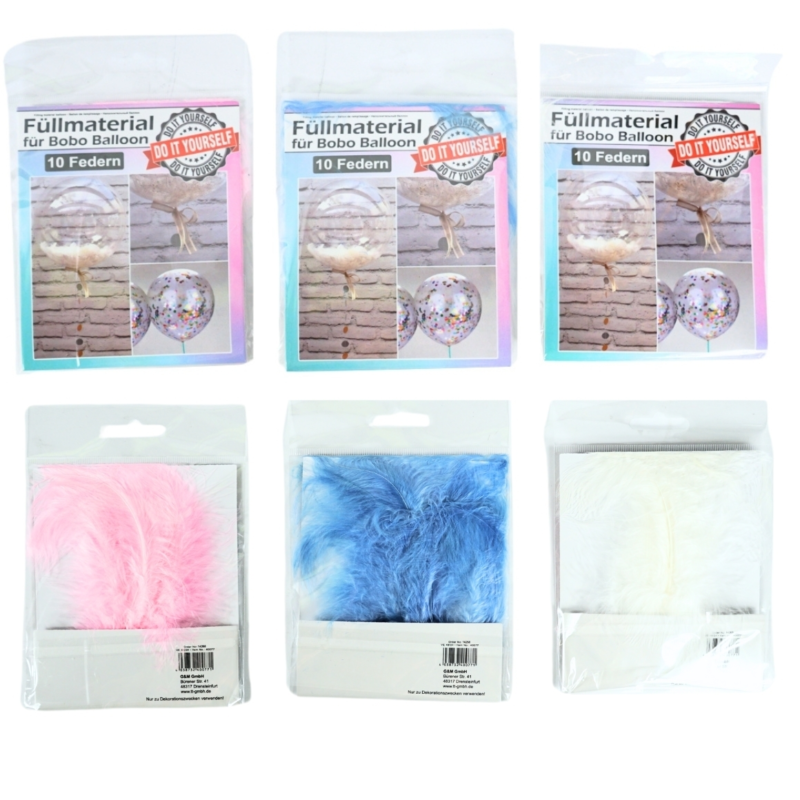 Bobo ballon vulmateriaal 6 assorti