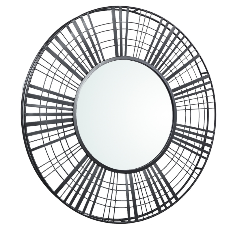 PTMD spiegel Indivo metaal zwart 90 cm