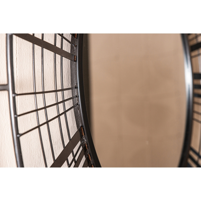 PTMD spiegel Indivo metaal zwart 90 cm