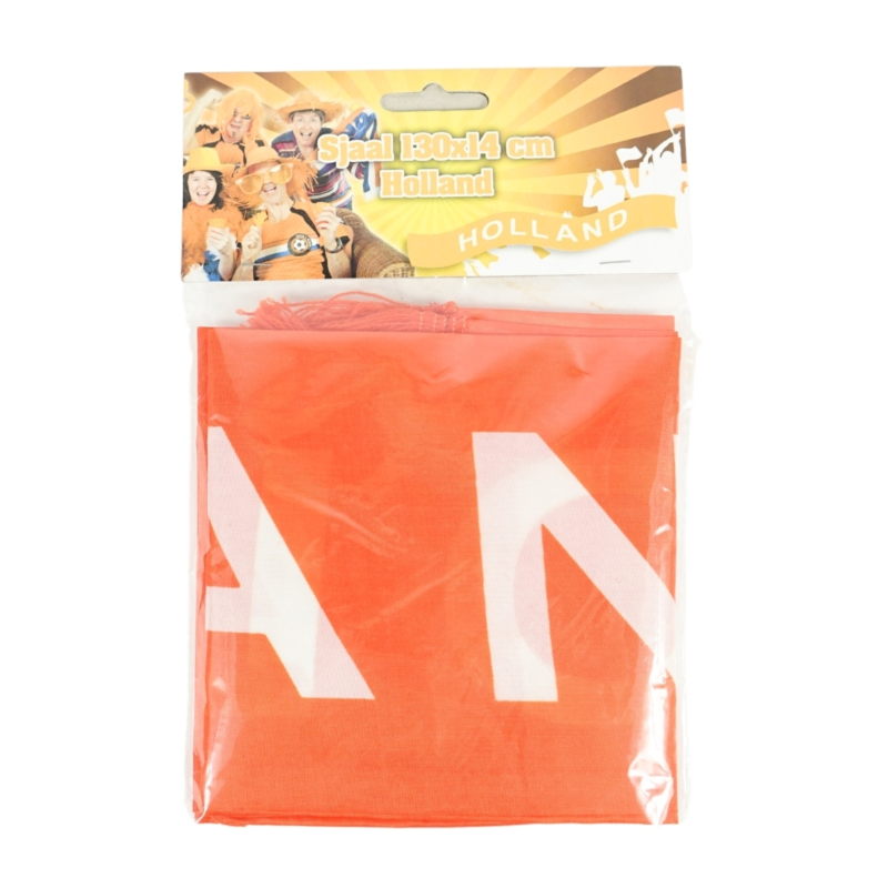 Sjaal Holland oranje 130 cm