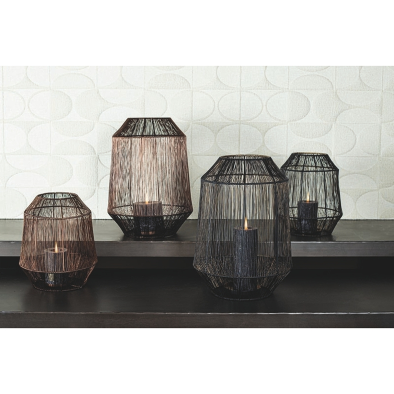 PTMD windlicht Justy S koperkleurig 27 cm