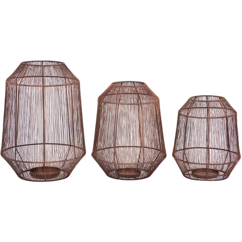 PTMD windlicht Justy L koperkleurig 38 cm