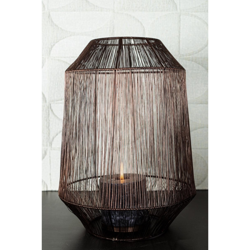 PTMD windlicht Justy L koperkleurig 38 cm