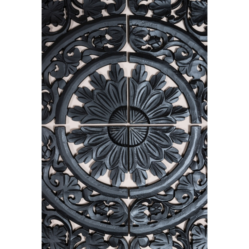 PTMD wandpaneel Akoulina zwart 120 cm 4 stuks