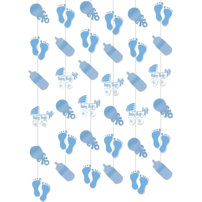 Hangdecoratie babyshower jongen 210 cm