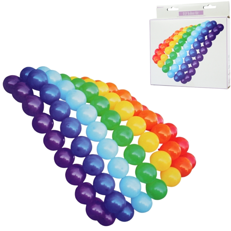 Amscan DIY ballonnen regenboog 13 cm 77 stuks