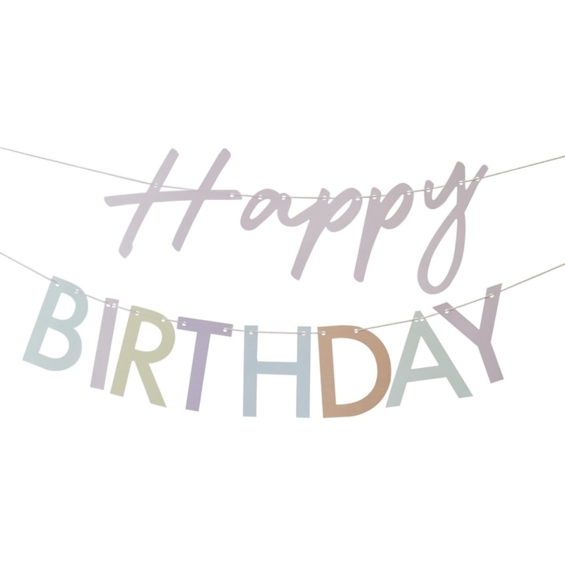 Ginger Ray Girlande Happy Birthday 3 Meter