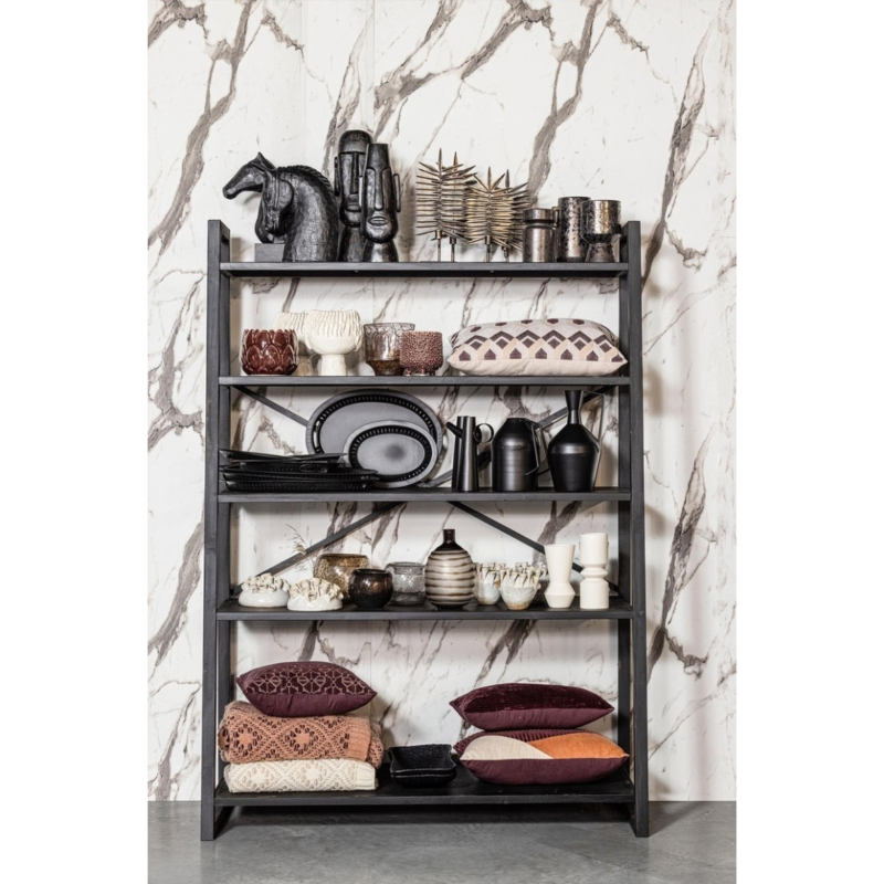 WOOOD kaarsenhouder 38 cm set van 2