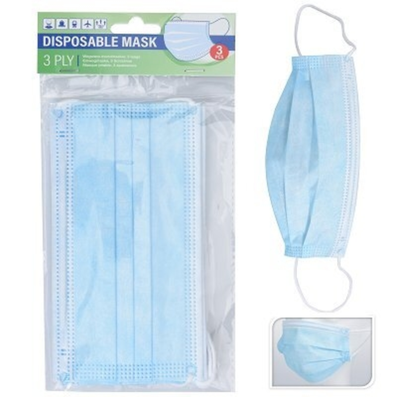 Mondkapjes wegwerp 3 stuks