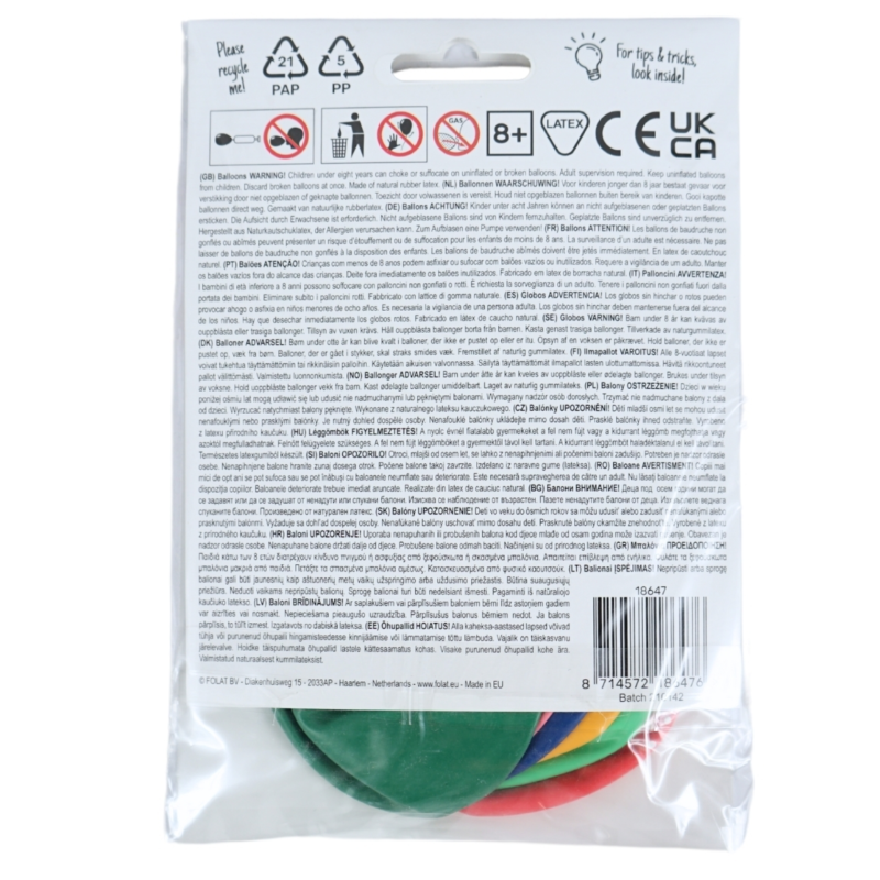 Folat ballonnen Congrats! 33 cm 6 stuks