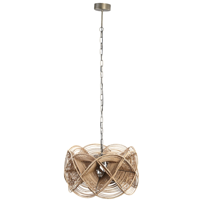 PTMD Hängelampe Yena Rattan Natur 57 cm