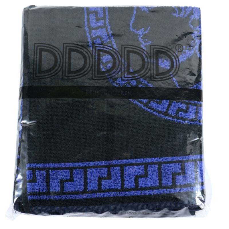 DDDDD keukendoek zwart/blauw 50 x 55 cm