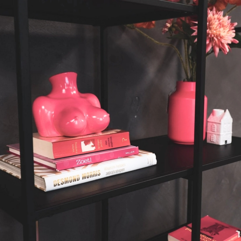 Housevitamin vaas Breasts zwart 15 cm