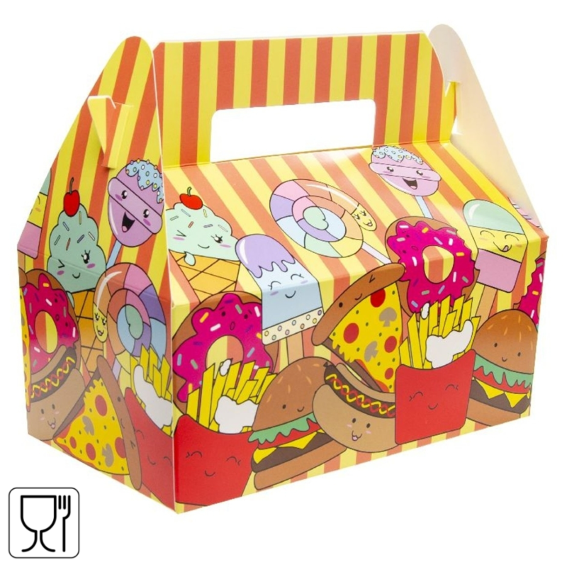 Menubox karton fastfood 22,5 cm
