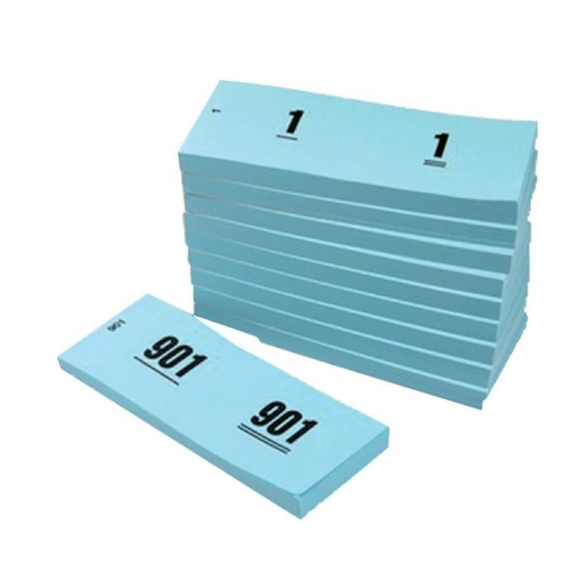 60144 Garderobenmarken blau 11 cm