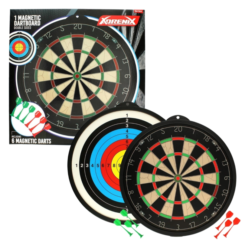 Toi-Toys magnetisch dartbord met pijlen 2-zijdig 45 cm