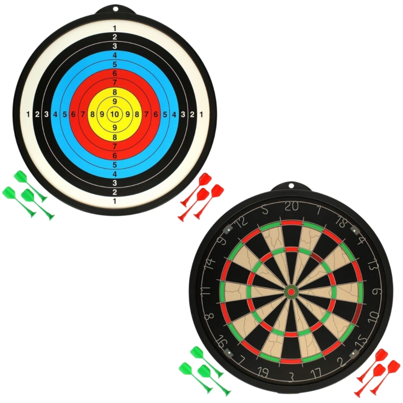 Toi-Toys magnetisch dartbord met pijlen 2-zijdig 45 cm