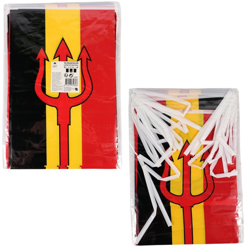 Fahnenkette Belgien 8 Meter