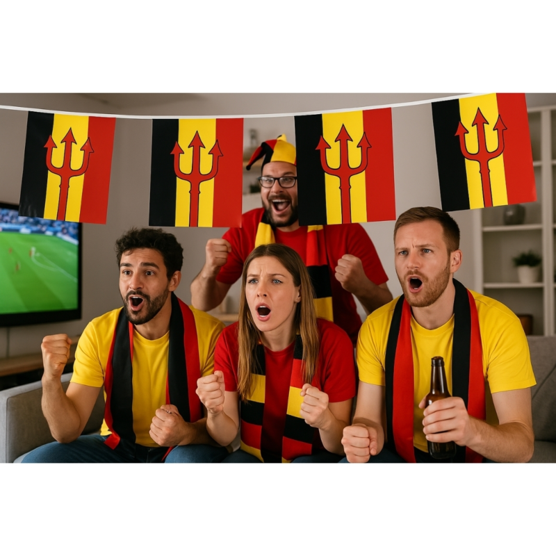 Fahnenkette Belgien 8 Meter