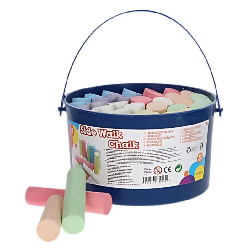 Stoepkrijt in emmer 37 stuks