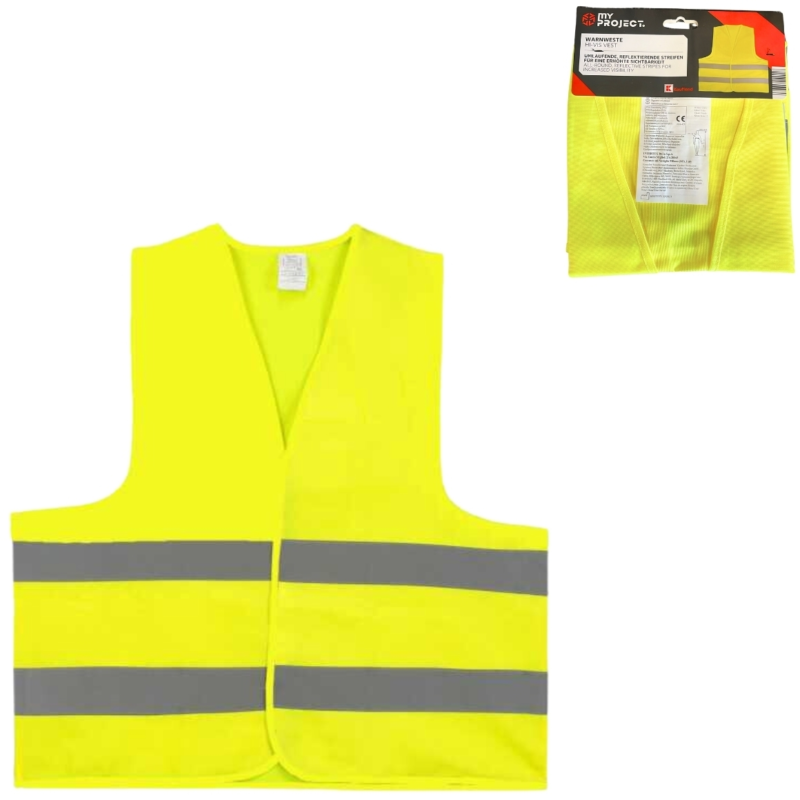 (R) Veiligheidsvest volwassenen geel one size