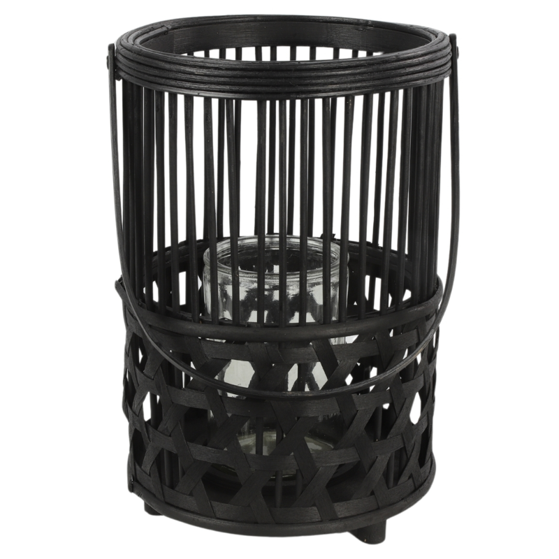 Countryfield Windlicht Jannik zwart 33 cm