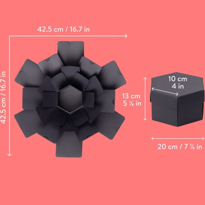 Intrend DIY explosie cadeaudoos 42,5 cm