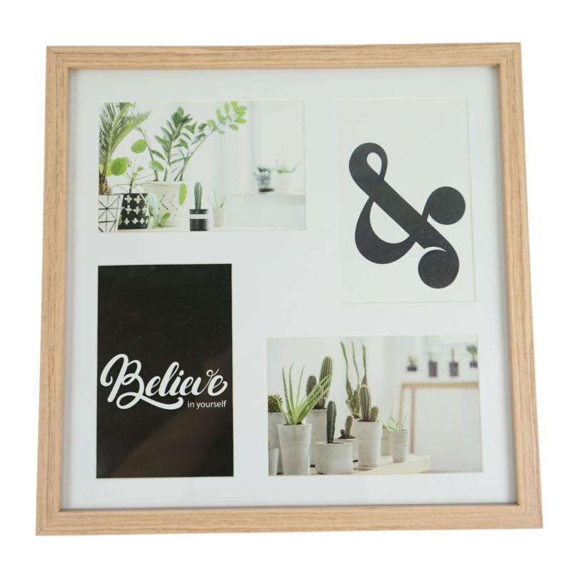 Fotolijst 4 passe-partout esdoorn 10 x 15 cm