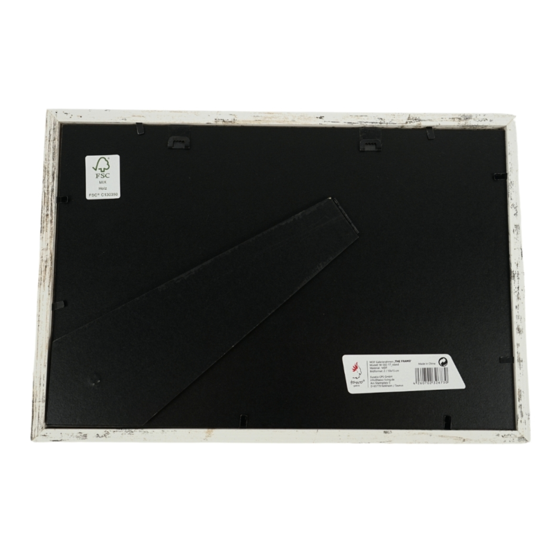 Fotolijst 2 passe-partout whitewash 10 x 15 cm