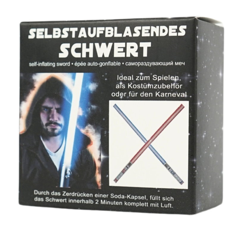 Folieballon zwaard zelfopblazend 95 cm 2 assorti