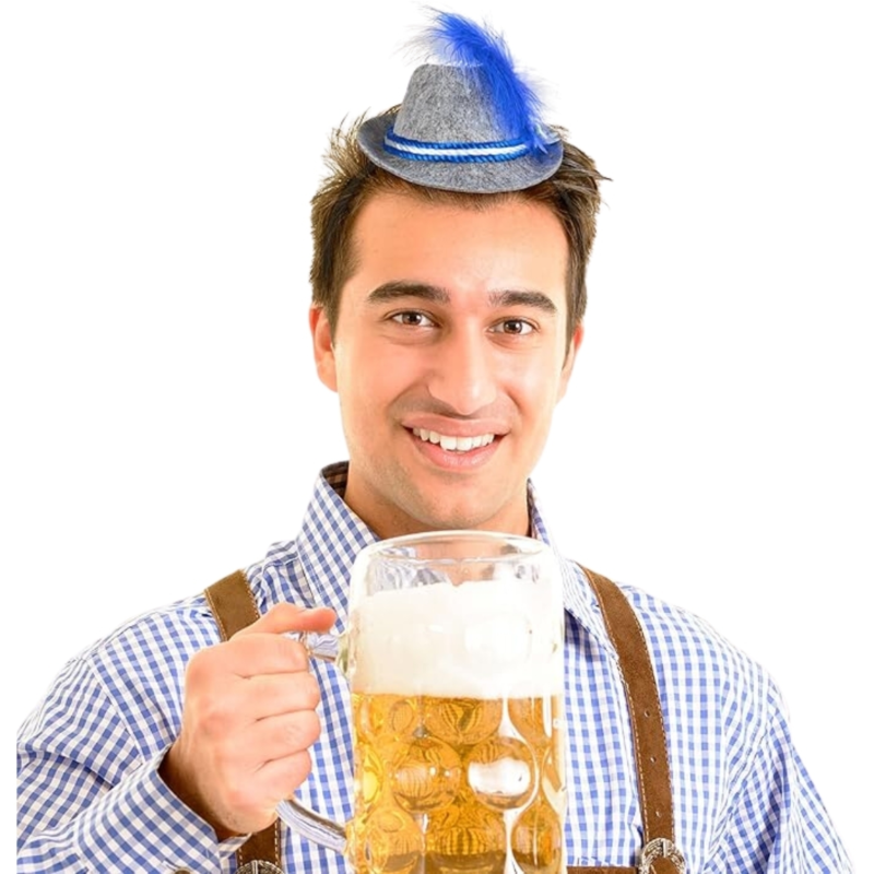 Hoofdband Oktoberfest 18 cm 3 assorti