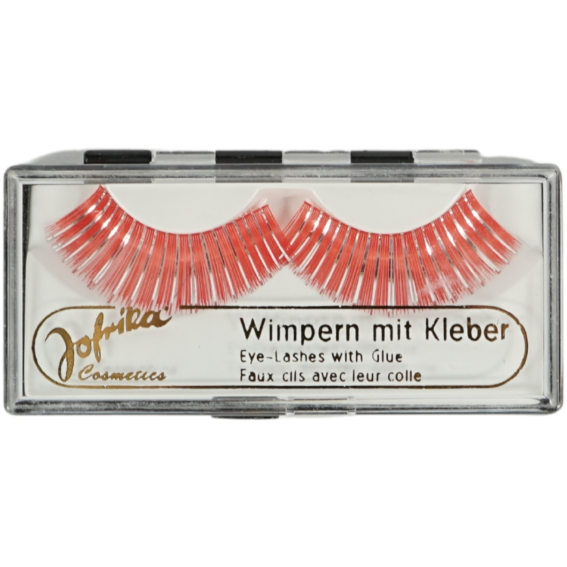 Jofrika cosmetics kunstwimpers oranje/zilver 9,5 cm B-keus