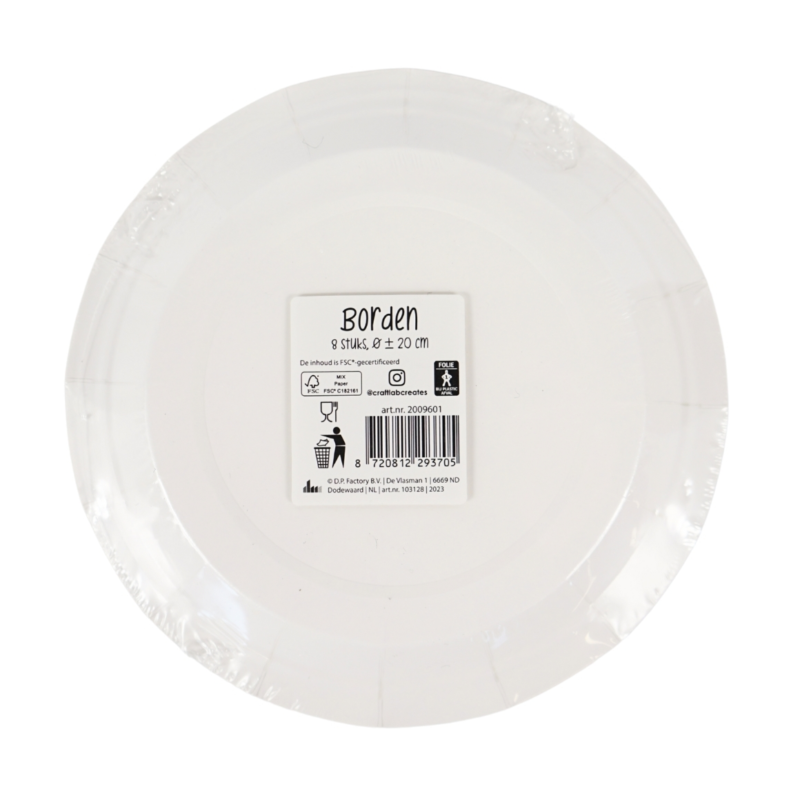 Wegwerp borden voorjaar papier 20 cm 8 stuks