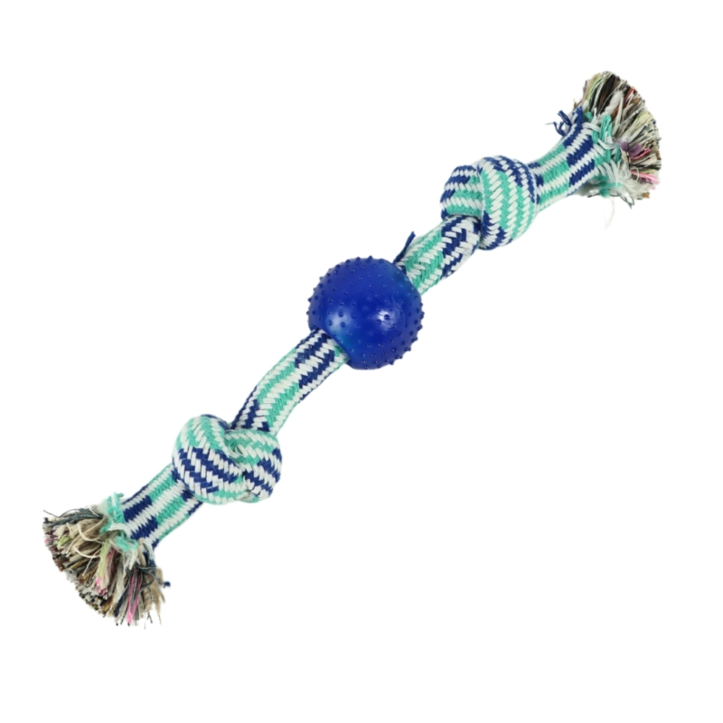 Hondenspeelgoed touw blauw 30 cm