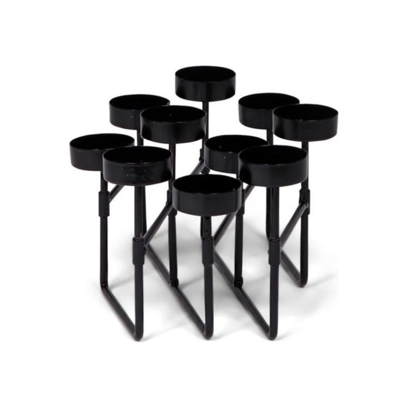 SENZA theelichthouder harmonica zwart 57 cm