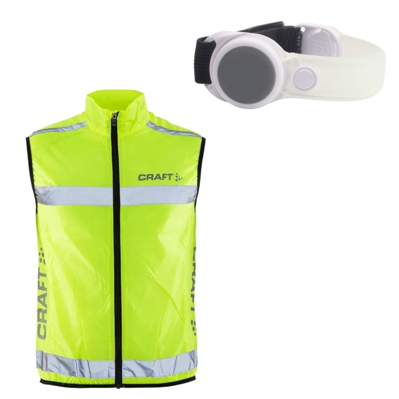 Craft Sportset LED-Armband und reflektierende Weste