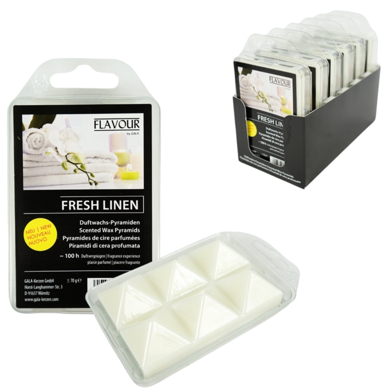 Gala Waxmelts Pyramide Fresh Linen 6 stuks